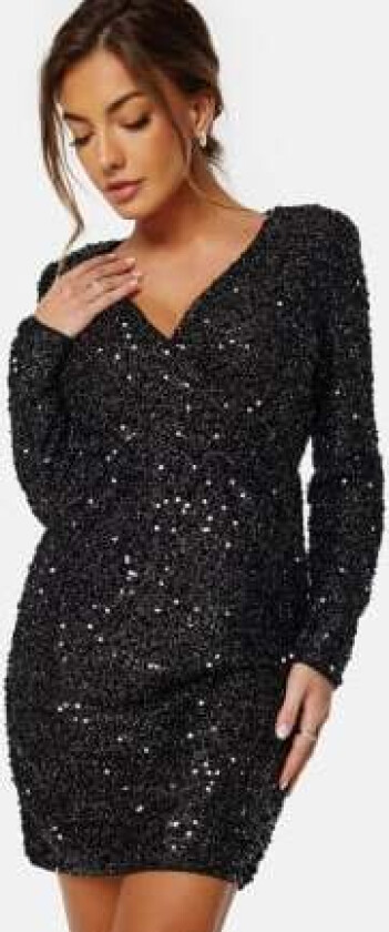 Cava Sequin Dress Black 38