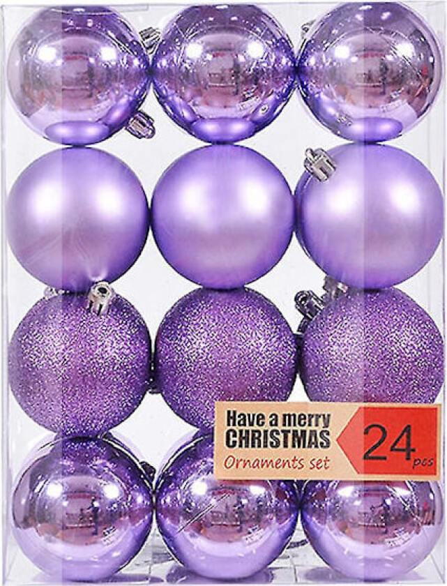 Julekuler Ornamenter til Juletreet, Julepynt Ball Ferie Bryllup Fest Jul Ornamenter Hengende Ball Kroker (stil 5)