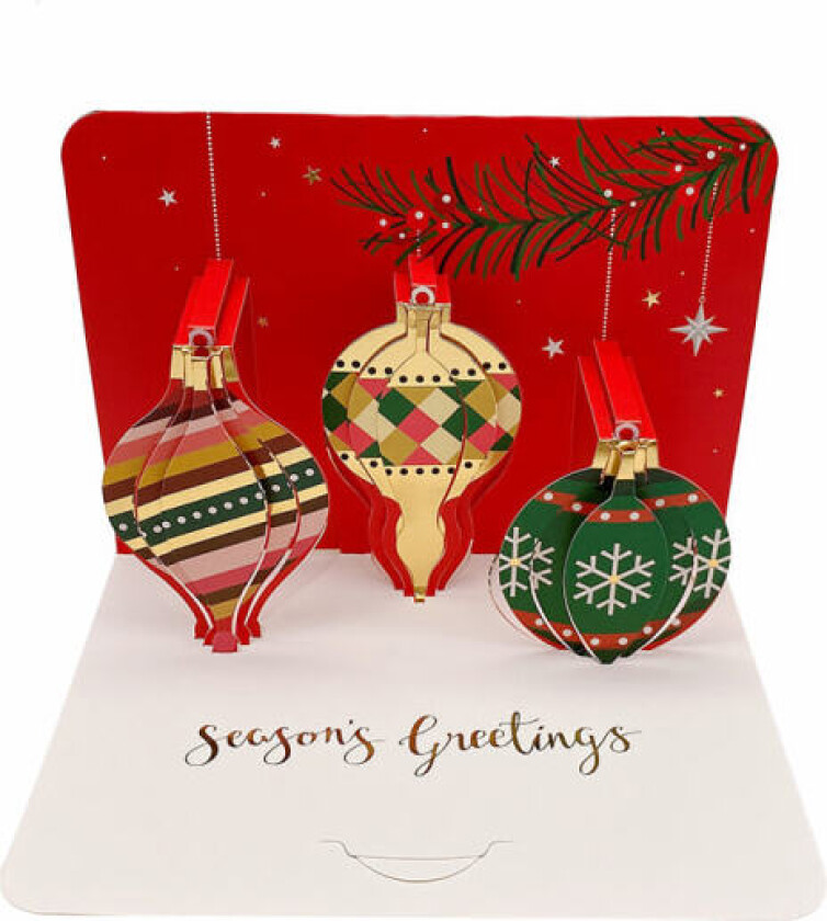 Mub- 2023 julehilsen kort tredimensjonalt gratulasjonskort julegave velsignelsesmelding håndskrevet takknemlighetskort Julkulor