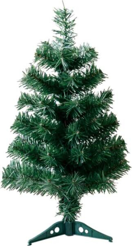 Kunstig juletre, 1,5 fot grønt furutre med sammenleggbart stativ, lite juletre til skrivebord, ideelt for hjemmekontorferie