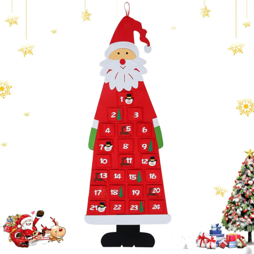 Adventskalender for å fylle med godbiter, stoffadventskalender, Kappe