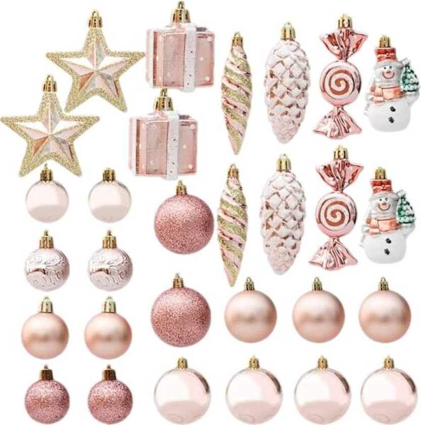 Julekuler | Vintage Trepynt | Julekuledekorasjoner til Jul 29 sets