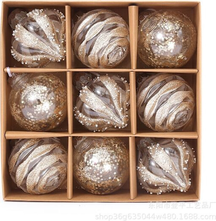 Kreativ design utsøkt julekule julepynt for nettstedets layout dekorasjonskule feriegavekule 8cm