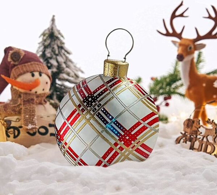 Stor Oppblåsbar Julekule - Innendørs/Utendørs Dekorasjon for J