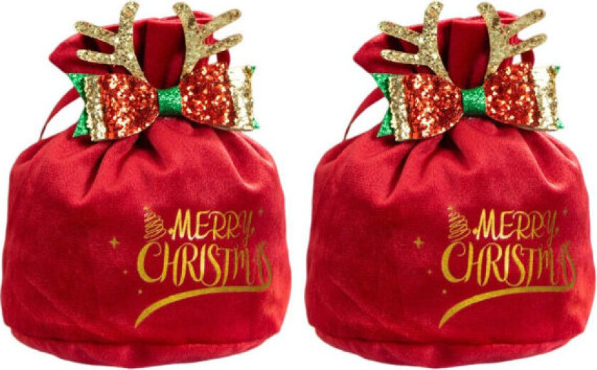 2ST Gavepose Epleveske RØD STOR red Large