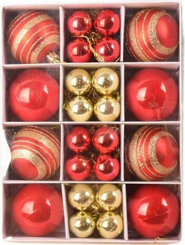 40 stk Julekule Juleristpynt Ferie Bryllup Festpynt