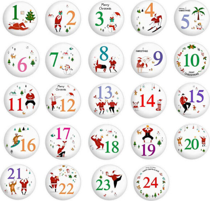 Lag din egen DIY julekalender og dekorasjoner, julekalender D