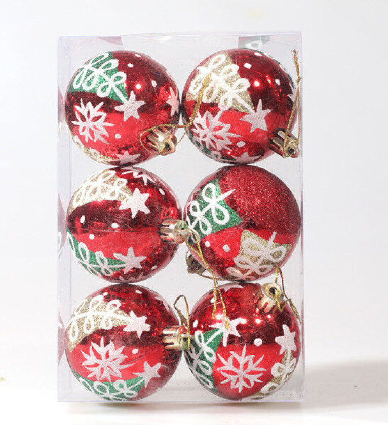 Grønne julekulepynt til juletreet Sett med 18 Hangi