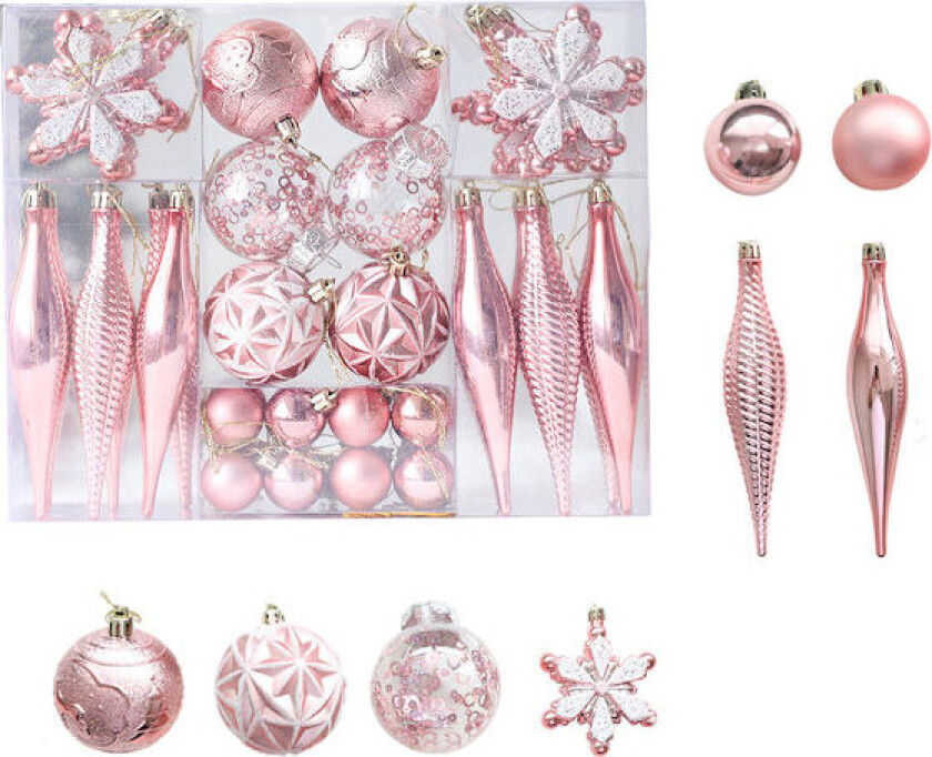 Julekulespynt, Uknuselige Julekulesett for Juletrepynt, Høytider, Hjem, Festpynt, Trepynt