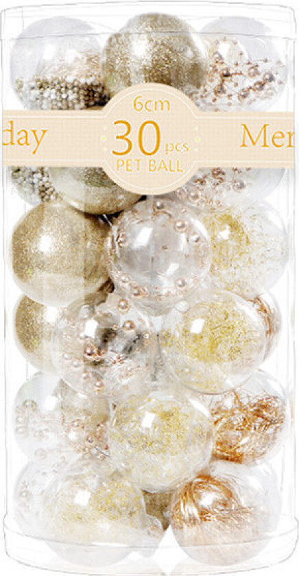 Julekulepynt Dekorative Julekuler Kulepyntsett med Fyllte Delikate Dekorasjoner