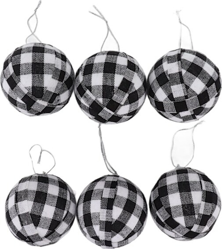 6 stk 70mm 2,76 tommers julekule julepynt julekule nyttårsdekor