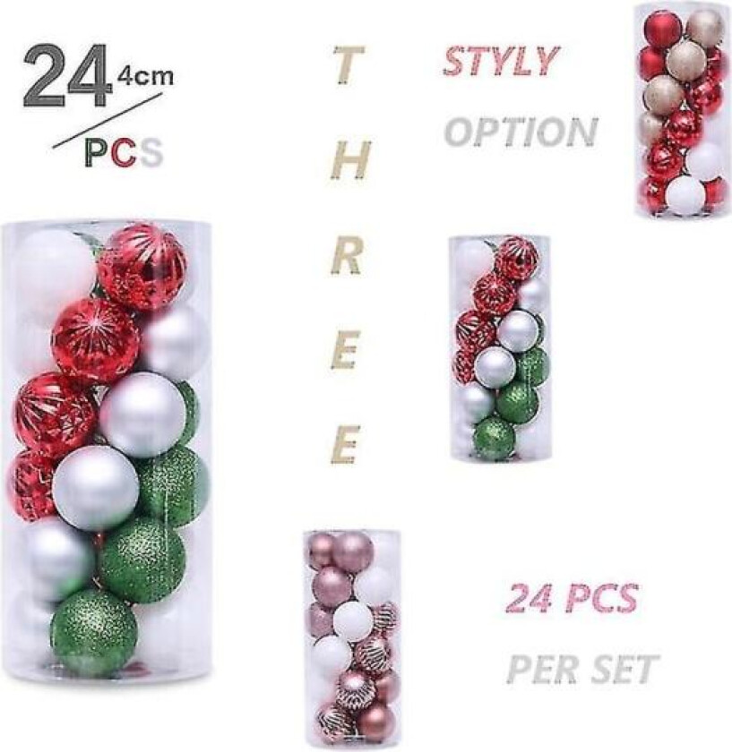 Julekuler Ornamenter Uknuselige Juletre Dekorasjonskule