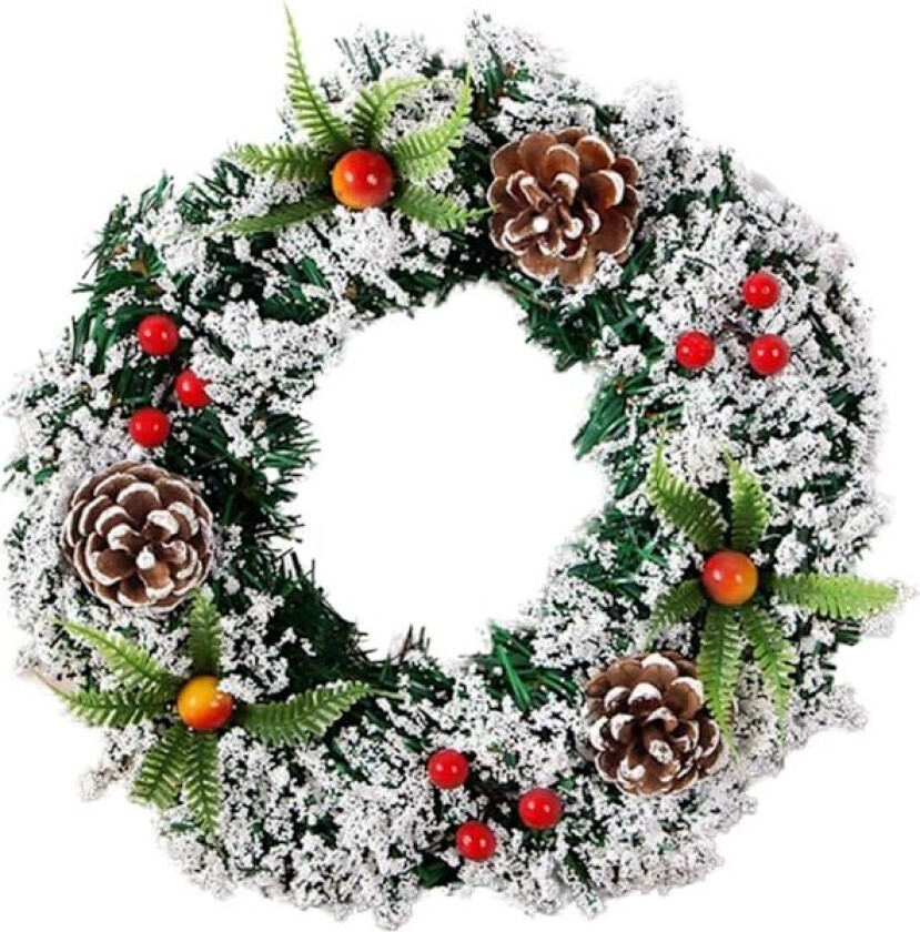 Håndlaget julekrans, kunstig dør julekrans, Arti