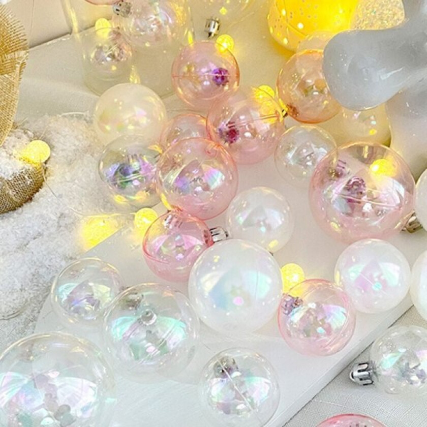 30 stk DIY Julekuler, Juletrærpynt Fyllpakke