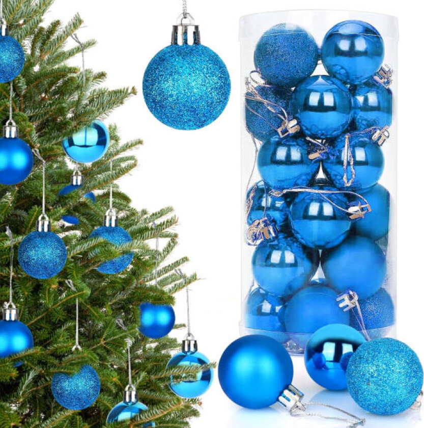 Julekuler, Juletrærkule Sett med 24 Stykker 4CM DXGHC