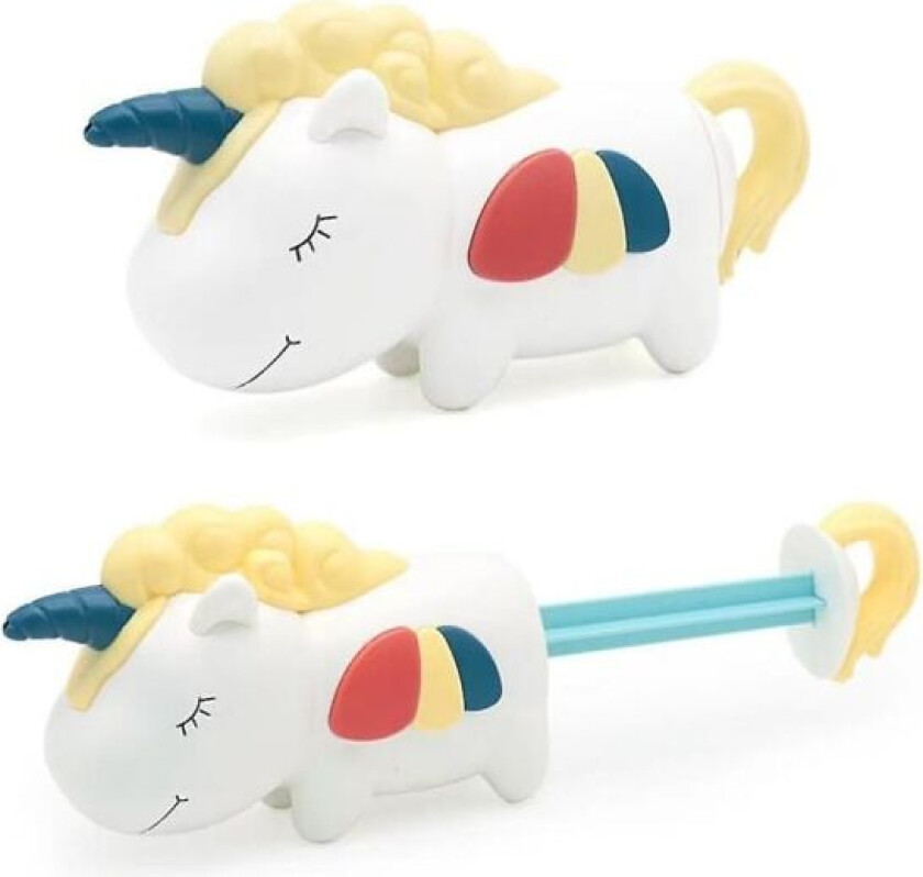 Unicorn vannpistol leketøy barn bader i Hot Spring Beach yellow