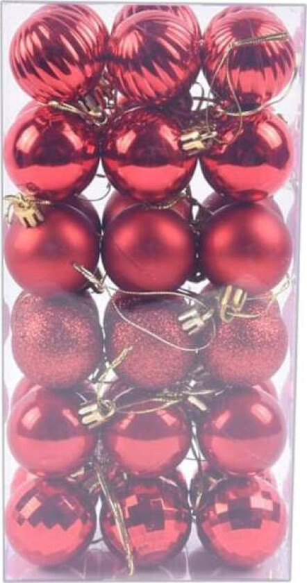 36 stk julekuler juletrepynt hengende julekuler C