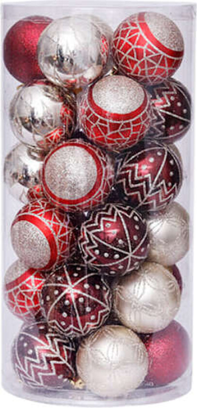 Julekule, glitterdekorasjon