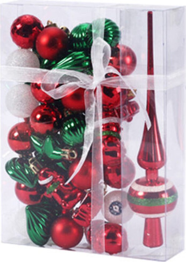 34 stk Julekulepynt til Juletre