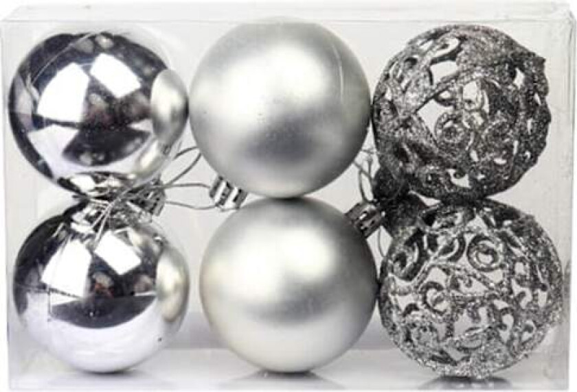 6 stk Rose Gull Julekulepynt Juletrær Ornamenter Hjem Jul Hengeanheng Nyttårsfest Feriedekorasjon Gave