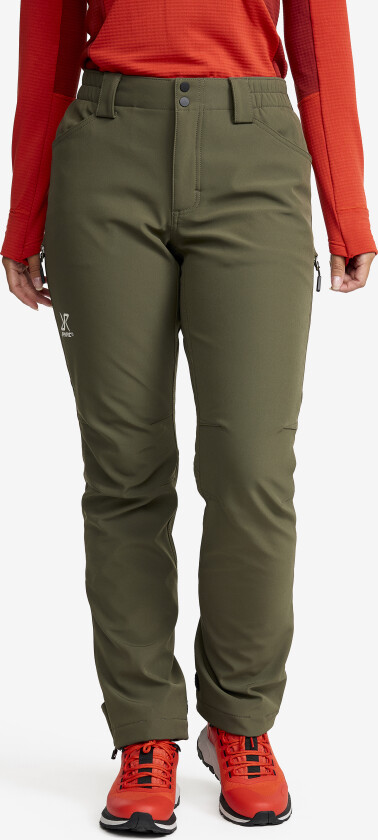 Dame > Bukser > Softshellbukser, Hiball Essential Softshell Pants Dame Grape Leaf, Størrelse:L