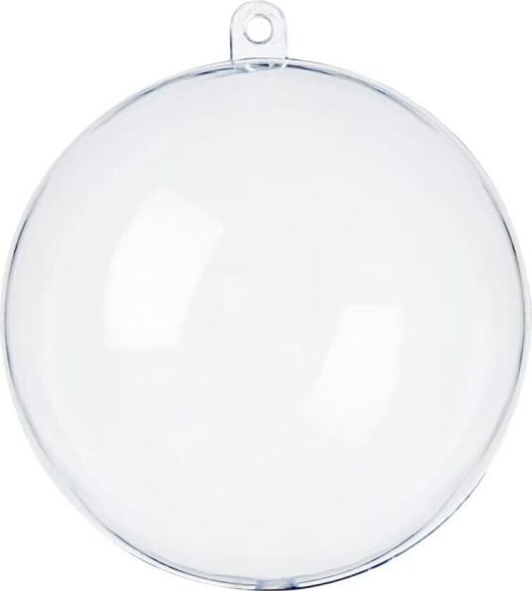 Gjør-det-selv gjennomsiktige julekuler i plast, akryl gjennomsiktig plastdekorasjon