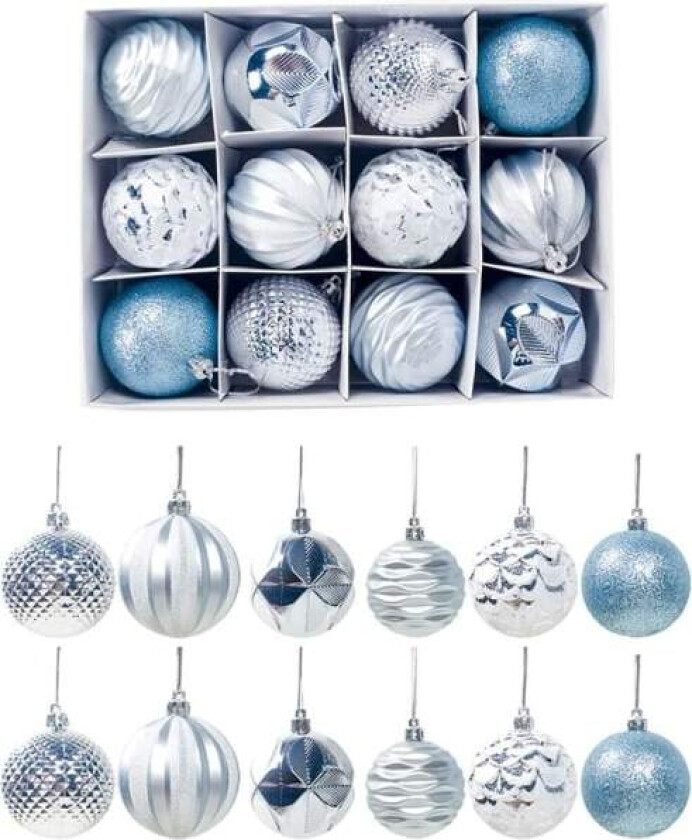 IC Julekuler 12 stk 6CM Plast