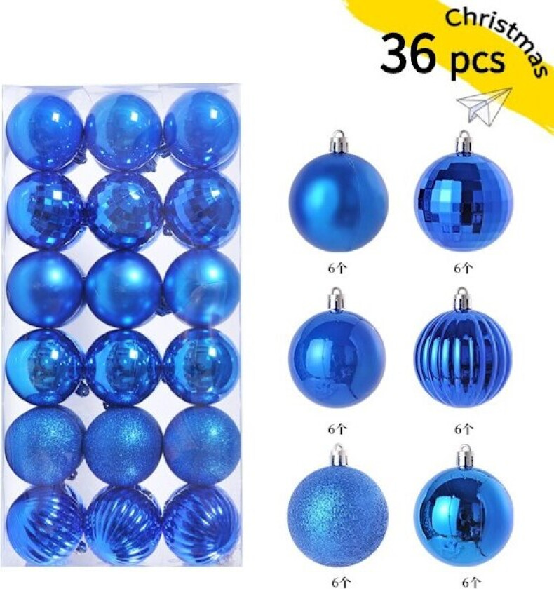 Julekuler Ornamenter 30 stk Små Knusefrie Juletrepynt