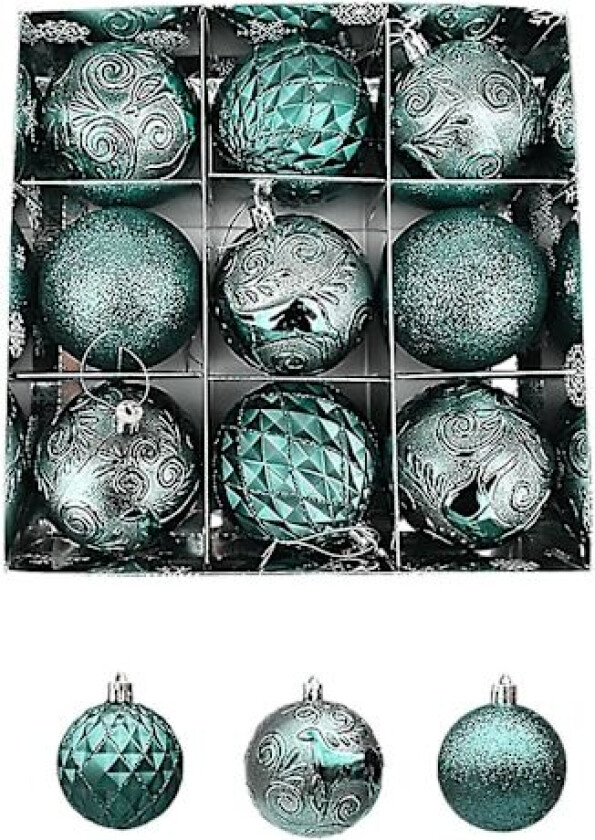 80mm Julekuler Henge Hjem Fest Dekorasjon