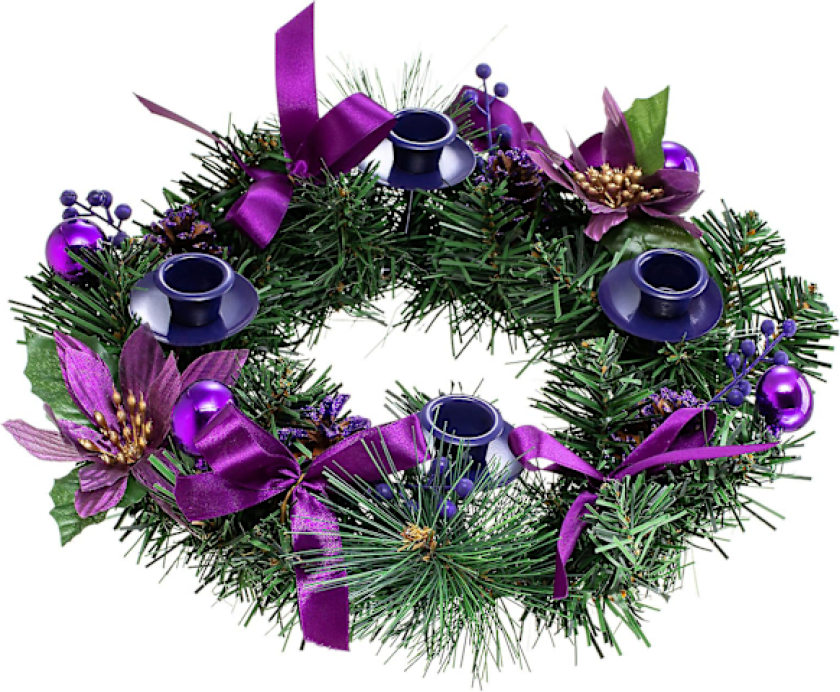 Adventskrans, Lilla Bånd Advents Menorah Julekrans Senterdekorasjon For Hjem Kirke