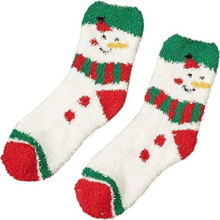 Generiske Pyjamasokker Kvinner Barefotsokker Julestrømper, Strømpe Juletrær Strømpe Fløyelsjulesokker Svarte Fiskenettstrømper