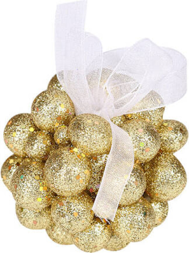 Julekuledekorasjon for juletre, julekuledekorasjon glitrende dekorative kuler, egnet for feriebryllupsdekorasjon