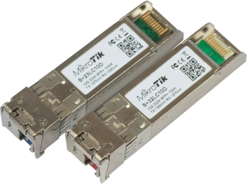 Mikrotik S+2332Lc10d - Kit - Sfp+ Transceivermodul - Lc-Enkeltmodus - Opp Til 10 Km
