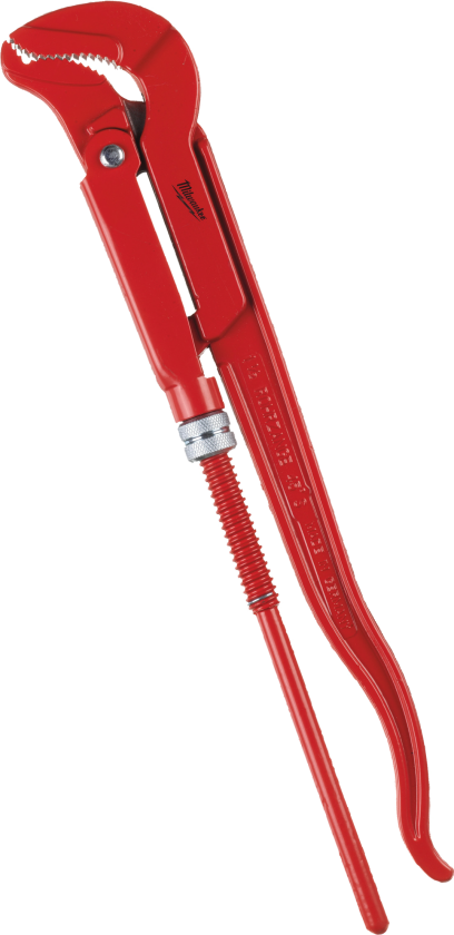 Rørtang m/S-formede vinklede kæber 430mm