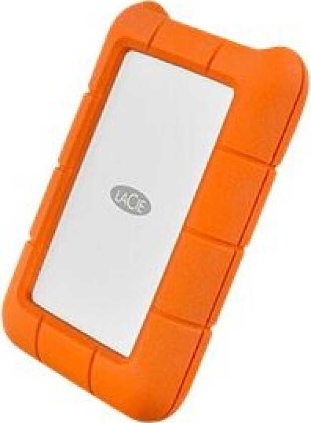 Lacie Rugged Usb-C - Harddisk - 2 Tb - Ekstern (Bærbar) - Usb 3.1 Gen 1 (Usb-C Kontakt) - Oransje