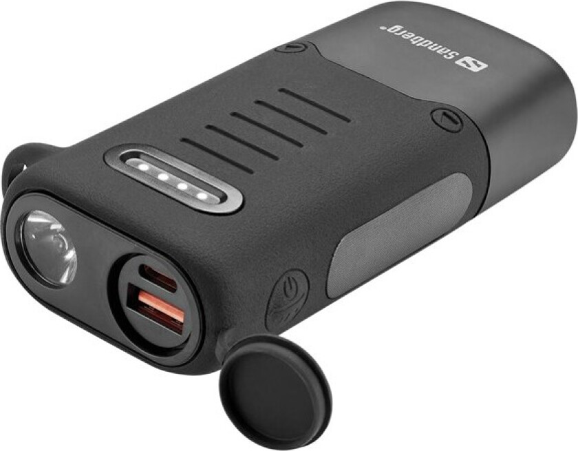 Survivor Powerbank 10000 PD30W Nødlader - Svart - 10000 mAh