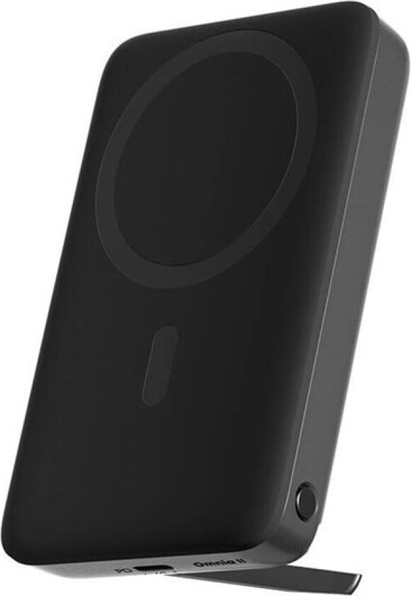 Magnetic powerbank PB-MS02 10000mAh 15W (black) Nødlader - Svart - 10000 mAh