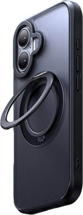 PC-4931 MagSafe case for iPhone 16 Plus with stand (black)