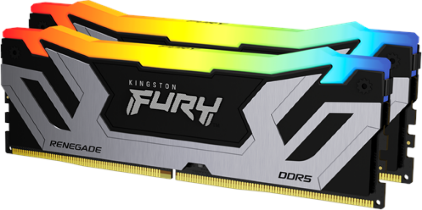 FURY Renegade RGB DDR5-8400 - 48GB - CUDIMM for Intel - CL40 - Dual Channel (2 pcs) - Intel XMP - Svart med RGB