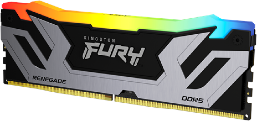 FURY Renegade RGB DDR5-8400 - 24GB - CUDIMM for Intel - CL40 - Single Channel (1 pcs) - Intel XMP - Svart med RGB