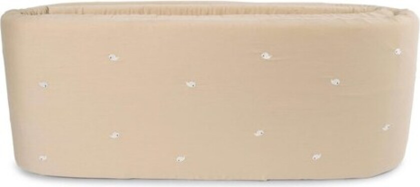 Bed bumper - Embroidered Christian the Whale desig