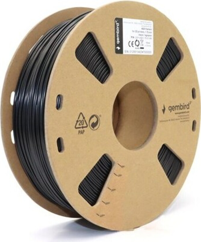 ASA filament - Svart - 1.75mm ø - 1 kg