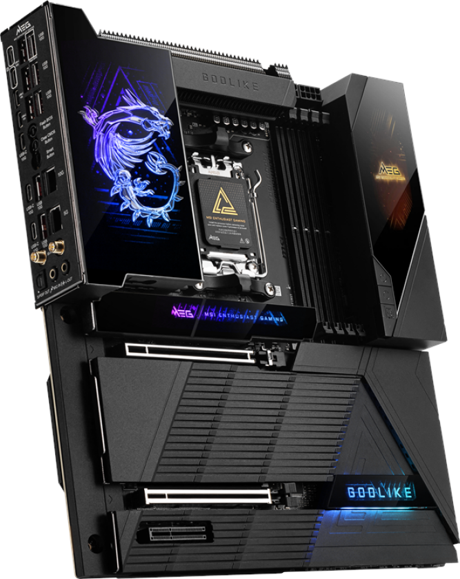 MEG X870E GODLIKE Hovedkort - AMD X870E - AMD AM5 socket - DDR5 RAM - Extended ATX