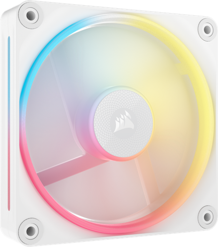 iCUE LINK LX120-R - Kabinettvifte - 120mm - Hvit - 66 dBA