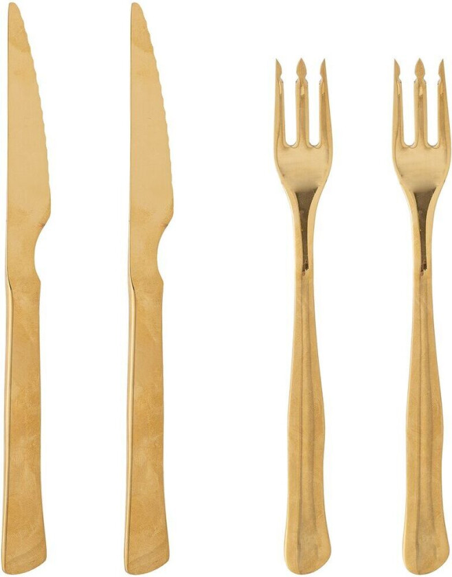 Ollin kjøttbestikk 4 deler Gull