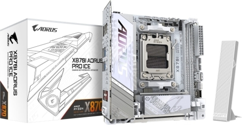 Gigabyte X870i Aorus Pro Ice Am5 Itx Mb