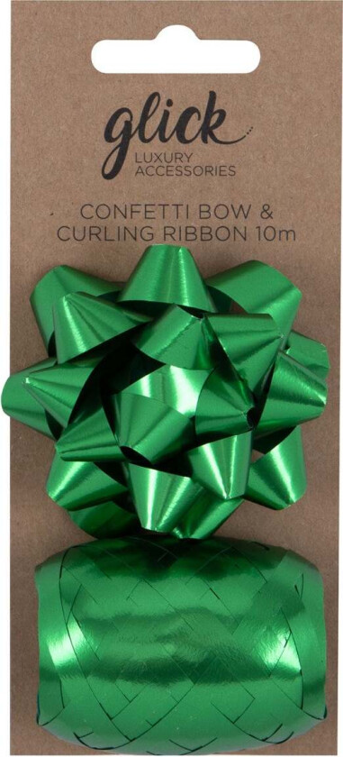 Rosett og Gavebånd Grønn