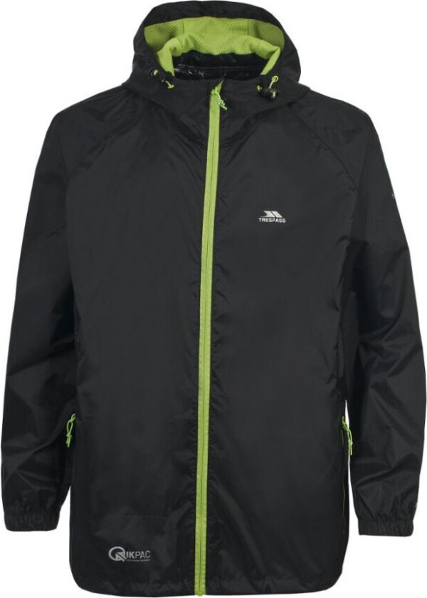 Qikpac Regnjakke, Junior, Black