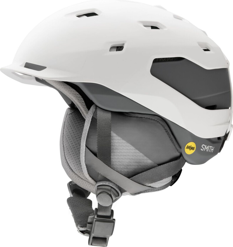 Quantum MIPS skihjelm, Matte White/Charcoal