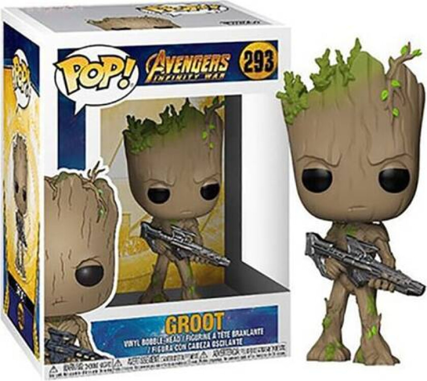 Funko POP! Marvel: Avengers Infinity War - Groot med Blaster